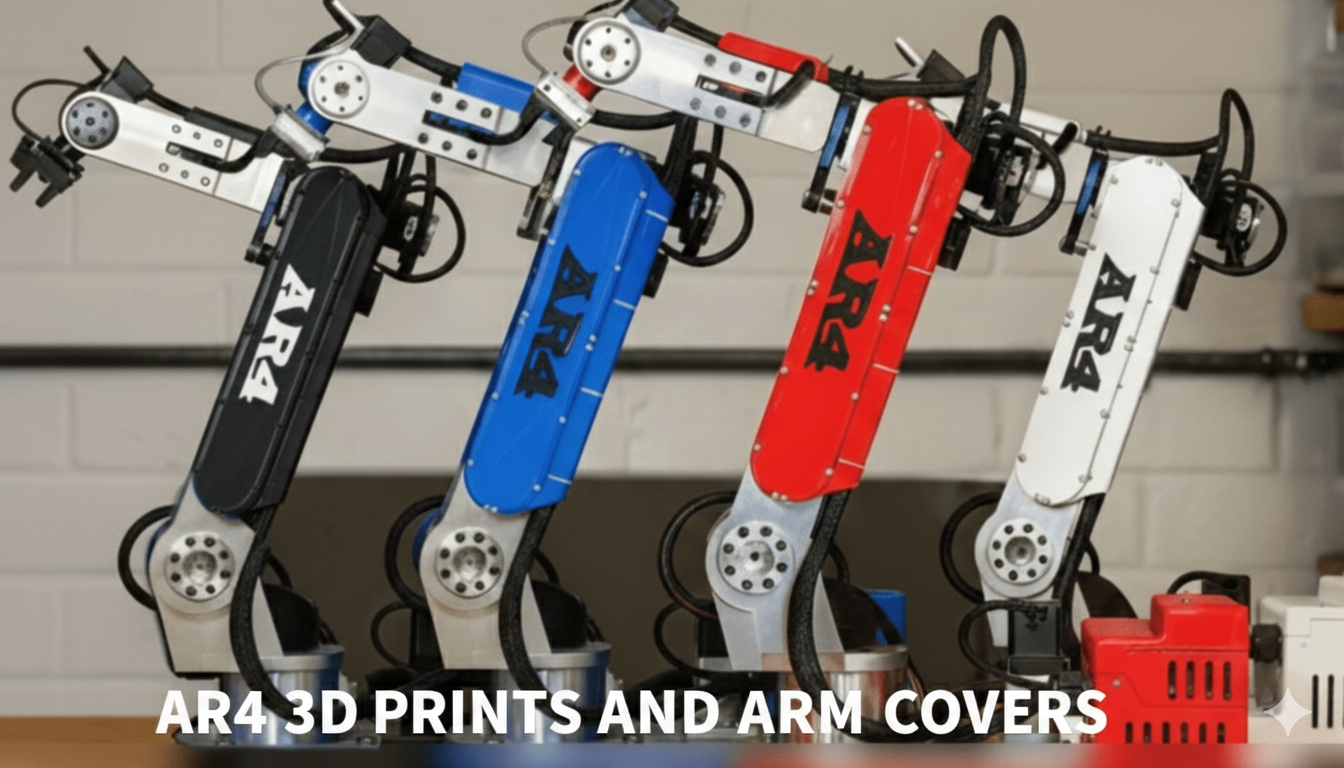 AR4 3D printed parts and clear covers